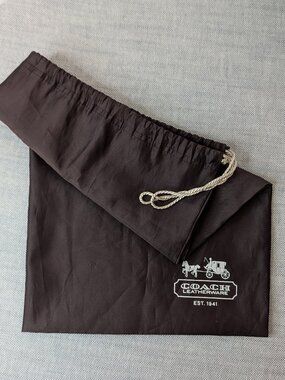 Coach Brown Dust Bag Large Drawstring Leatherware Est 1941 23"x19"